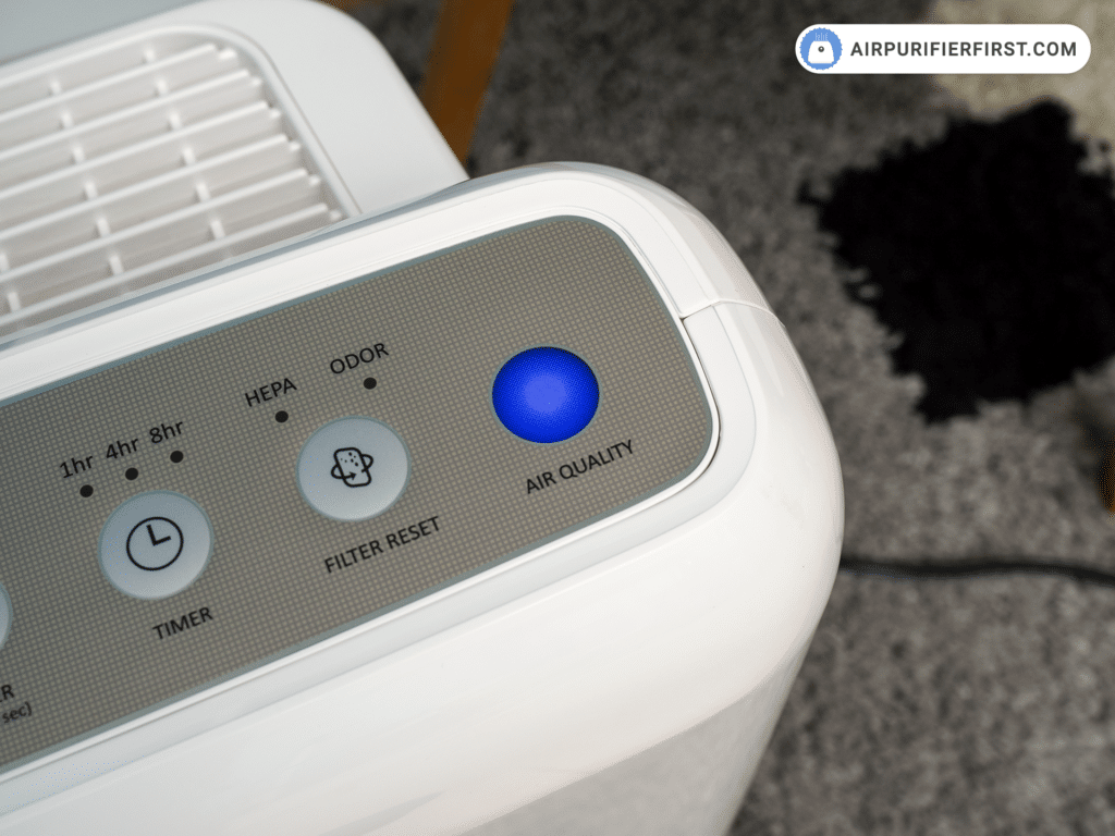 Coway air purifier air quality indicator