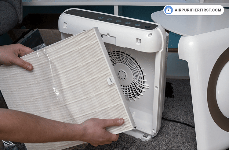 Prepare new filters, unpack and place them inside the air purifier.