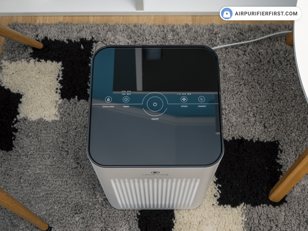 Medify MA-25 Air Purifier - Top Panel