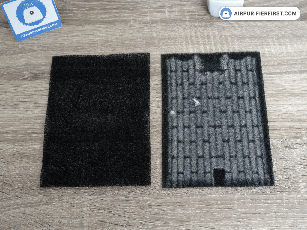 The Carbon Pre-filter - Before and After